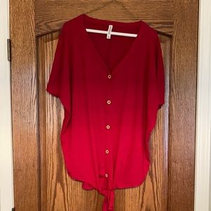 Knotted bottom blouse